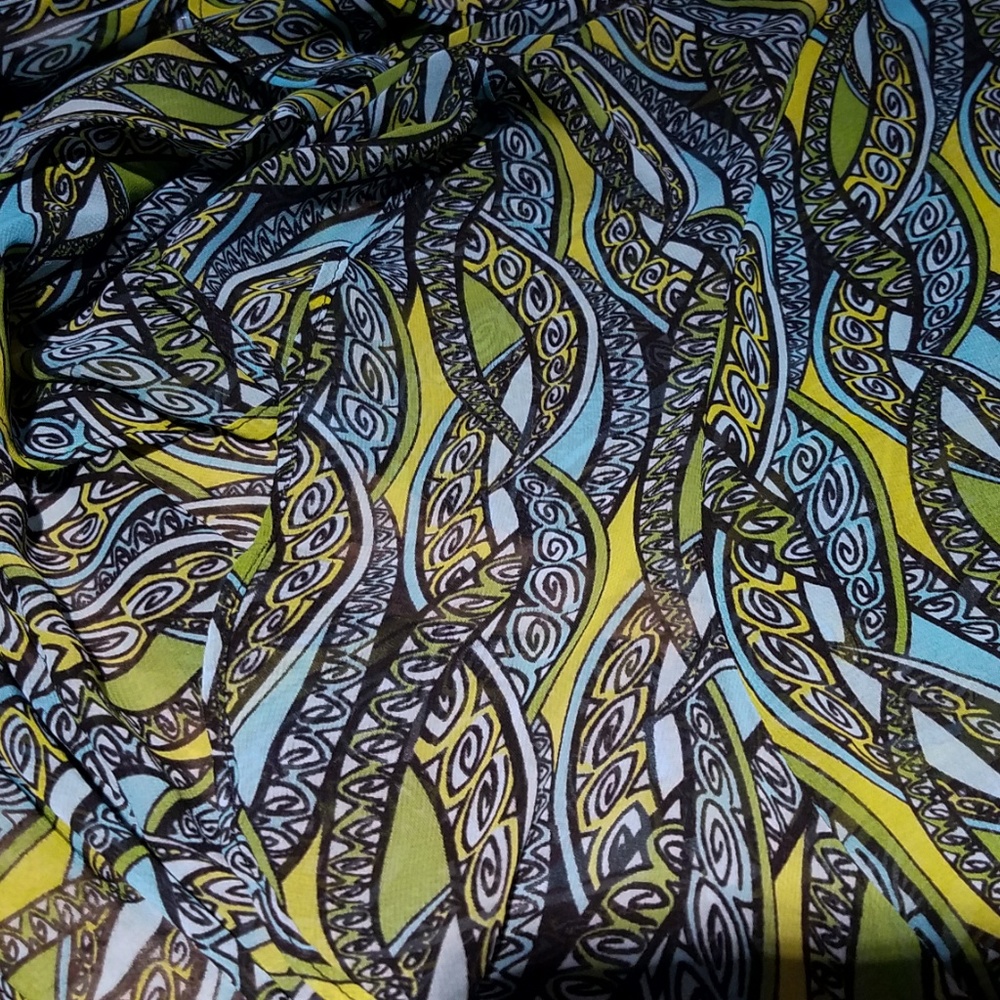 Sheer Tie-Front Top - Picture 3 of 3
